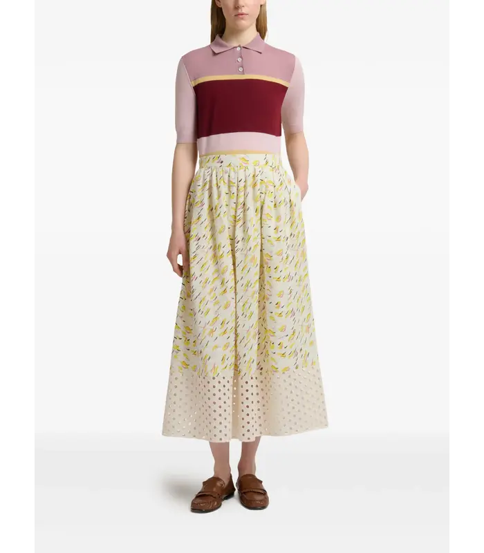 SKIRT YELLOW MULTI COLOR