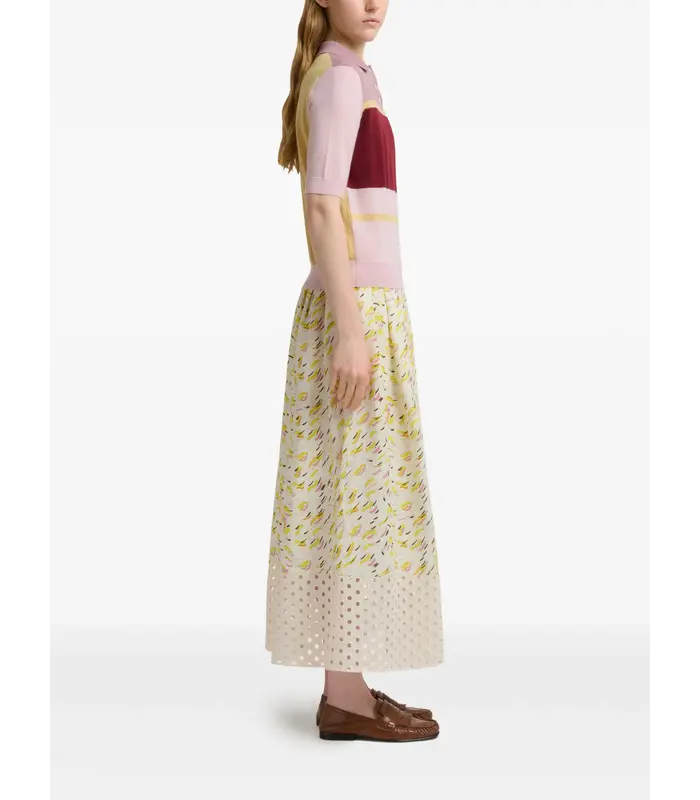 SKIRT YELLOW MULTI COLOR