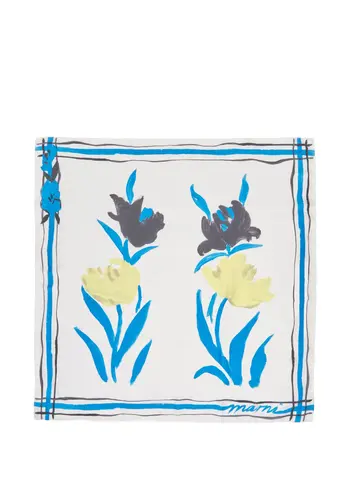 MARNI scarf blue/yellow
