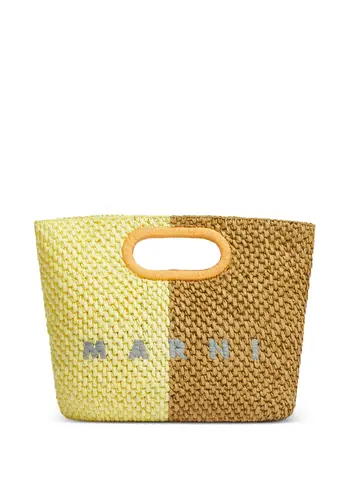 MARNI clutch yellow/brown