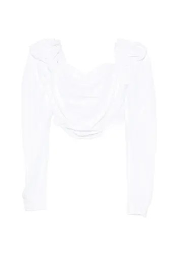 VIVIENNE WESTWOOD sunday corset top white stripe