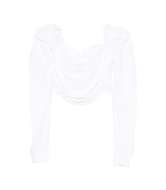 SUNDAY CORSET TOP WHITE STRIPE