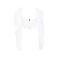 SUNDAY CORSET TOP WHITE STRIPE