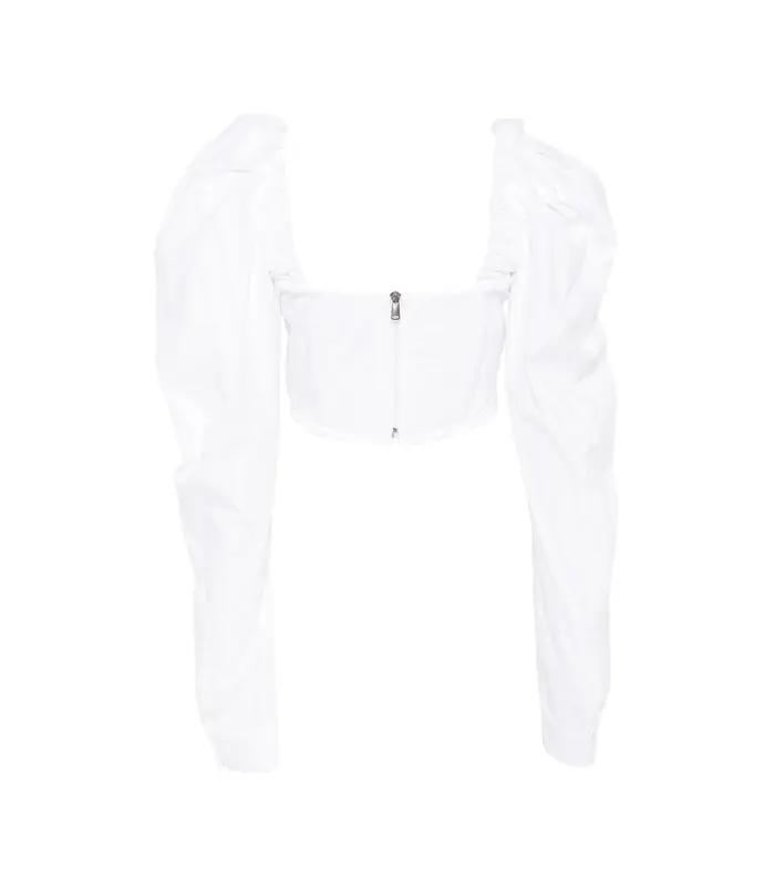 SUNDAY CORSET TOP WHITE STRIPE