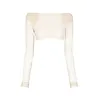RICK OWENS T-SHIRT HELM TOP SAND