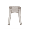 RICK OWENS T-SHIRT HELM TOP DUST