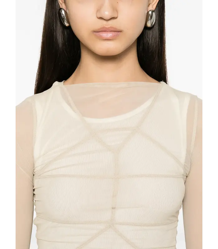 T-SHIRT TEMPLE TOP SAND