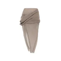 GONNA DRAPED CALF SKIRT DUST