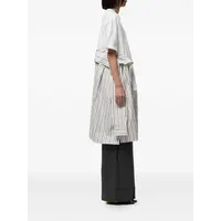 COMBINED TEE/SHIRTS DRESS WHITE