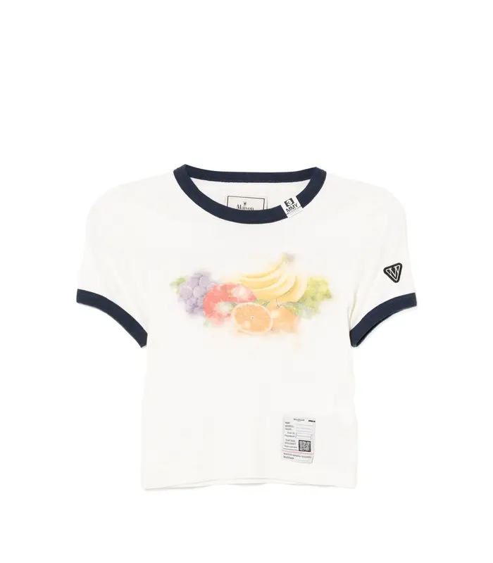 FRUIT PRINTED MINI TEE WHITE