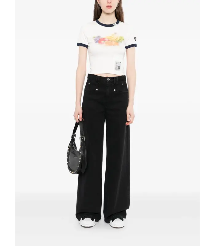 FRUIT PRINTED MINI TEE WHITE