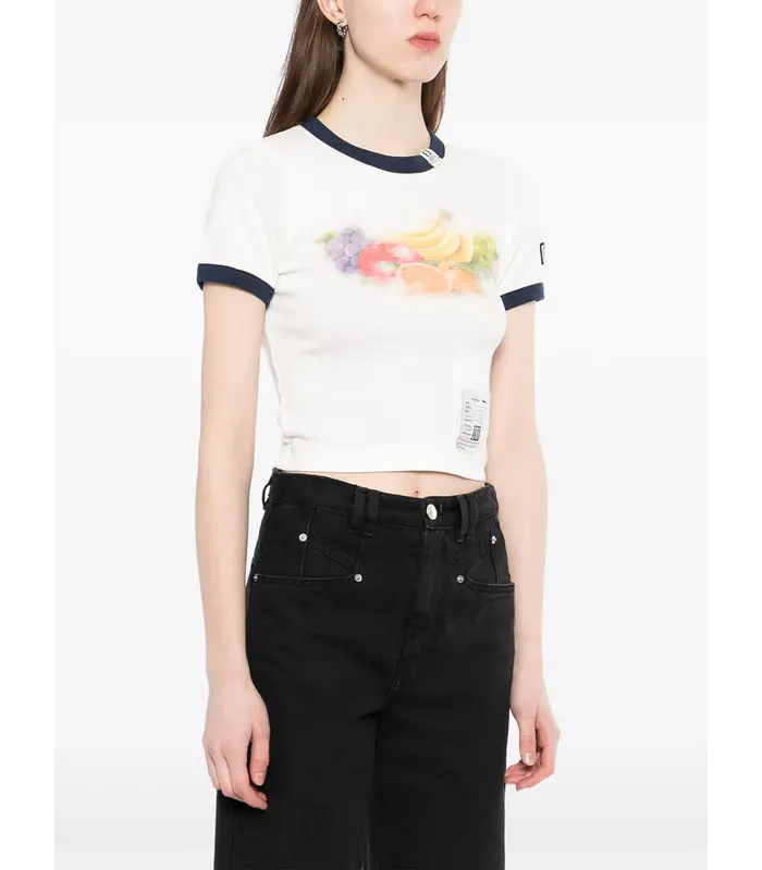 FRUIT PRINTED MINI TEE WHITE