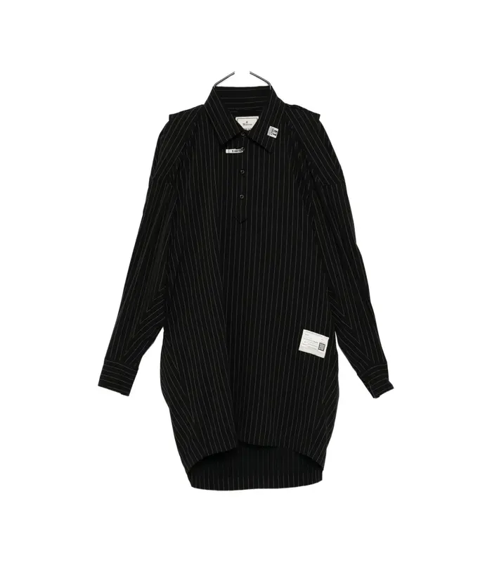 W SLEEVE SHIRTS DRESS BLACK