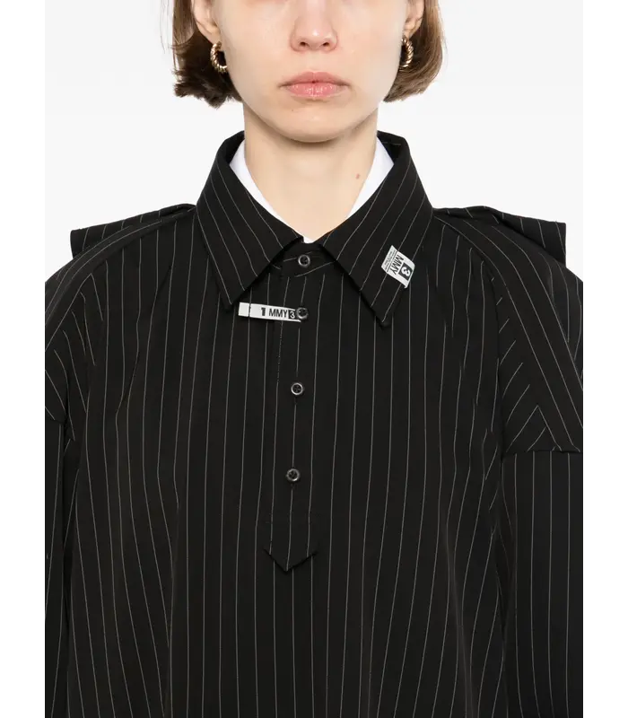 W SLEEVE SHIRTS DRESS BLACK