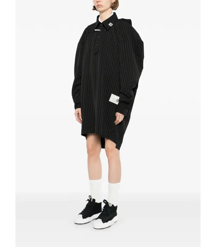 W SLEEVE SHIRTS DRESS BLACK