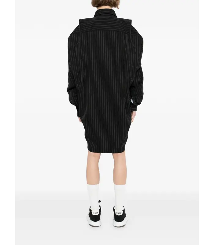 W SLEEVE SHIRTS DRESS BLACK