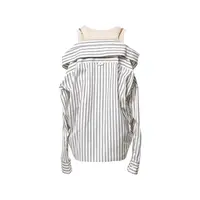 LAYERED STRIPE SHIRTS WHITE
