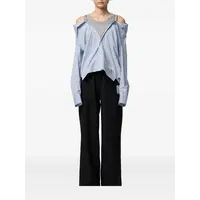 LAYERED STRIPE SHIRTS BLUE