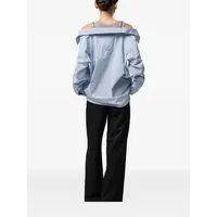 LAYERED STRIPE SHIRTS BLUE