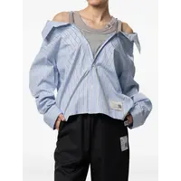 LAYERED STRIPE SHIRTS BLUE