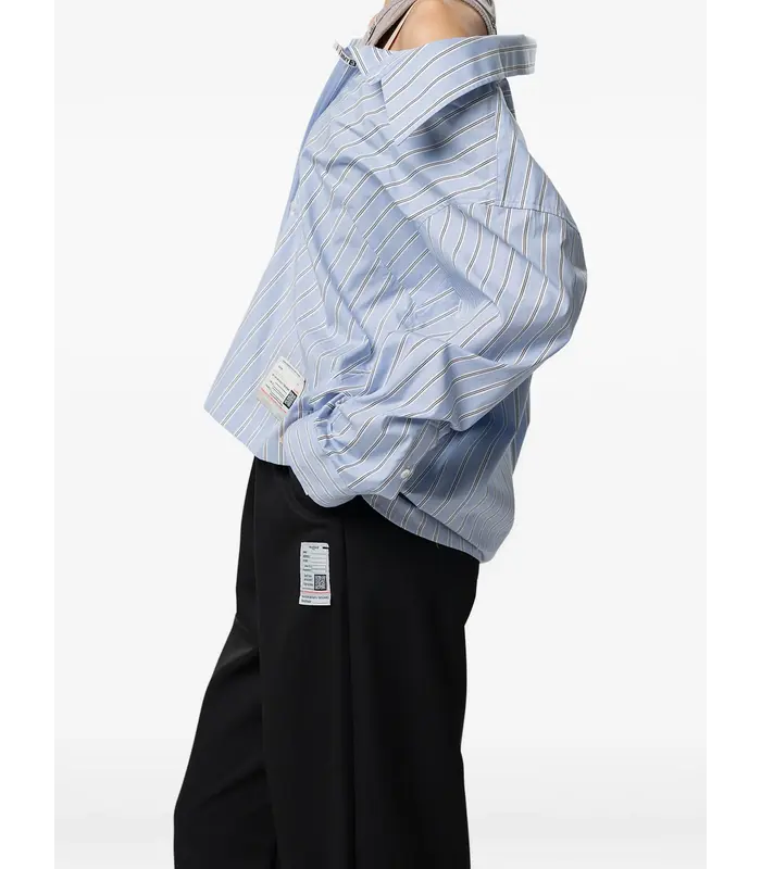 LAYERED STRIPE SHIRTS BLUE
