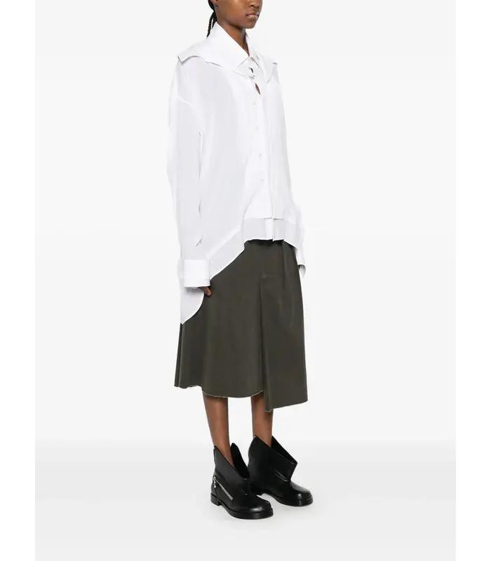 DOUBLE LAYERED SHIRTS WHITE