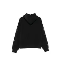 Dove & Eye Studded Hoodie Black