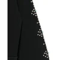 Dove & Eye Studded Hoodie Black