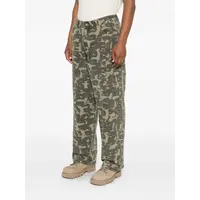 Face Camo Wide Leg Jean DARK GREEN