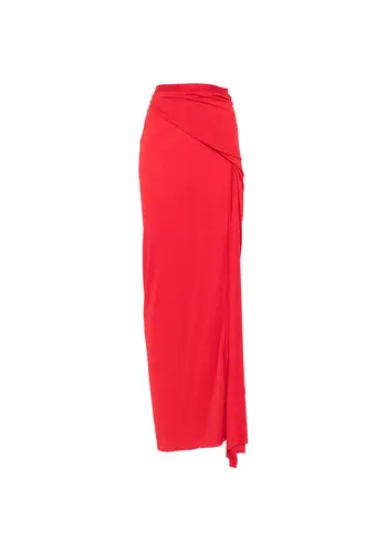 RICK OWENS LILIES gonna skirt cardinal red