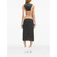 POLKA DOTS SKIRT WOMAN BLACK/WHITE