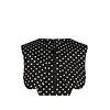 JEAN-PAUL GAULTIER POLKA DOTS WIRED TOP BLACK/WHITE