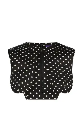 JEAN-PAUL GAULTIER polka dots wired top black/white