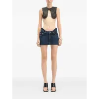 POLKA DOTS WIRED TOP BLACK/WHITE