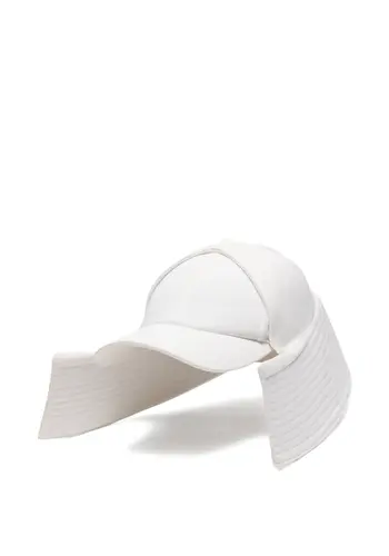 JEAN-PAUL GAULTIER denim drill bob marine hat white