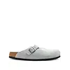 BIRKENSTOCK BOSTON BS SUEDE LEATHER PURE SAGE TONAL FB