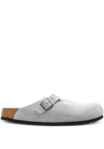 BIRKENSTOCK boston bs suede leather pure sage tonal fb