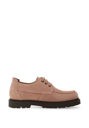 BIRKENSTOCK highwood moc lace low suede pink clay