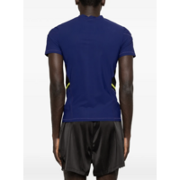 WOMENS LACE UP FOOTBALL TOP BLUE NAVY