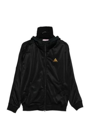 MARTINE ROSE hood cap track jacket black