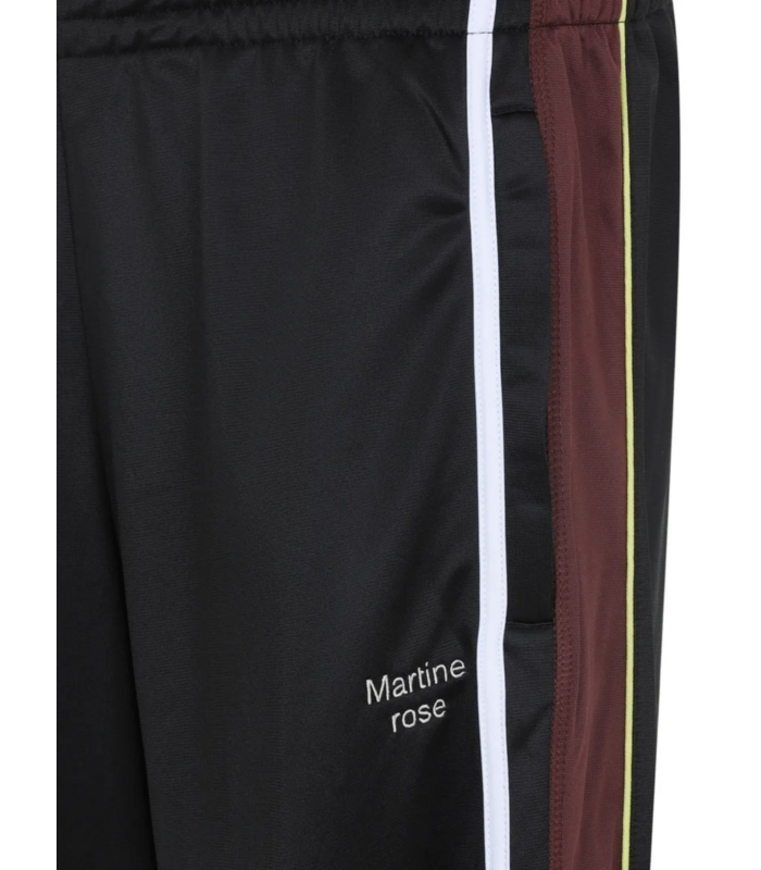 WIDE LEG TRACKPANT BLACK BURGUNDY