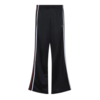 MARTINE ROSE WIDE LEG TRACKPANT BLACK BURGUNDY