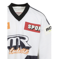 OVERSIZED HOCKEY TOP WHITE BLUE