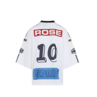 OVERSIZED HOCKEY TOP WHITE BLUE