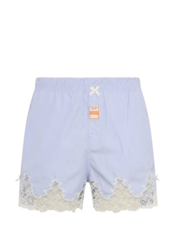 MARTINE ROSE french knickers blue white stripe