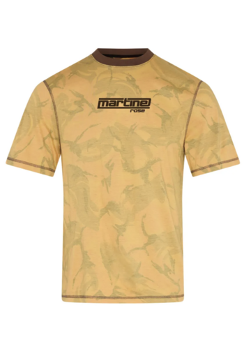 MARTINE ROSE classic t-shirt orange camo