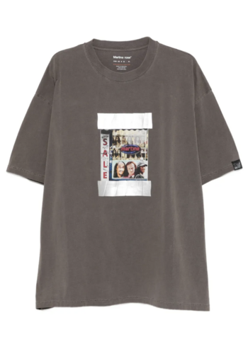 MARTINE ROSE s/s oversized t-shirt brown washed