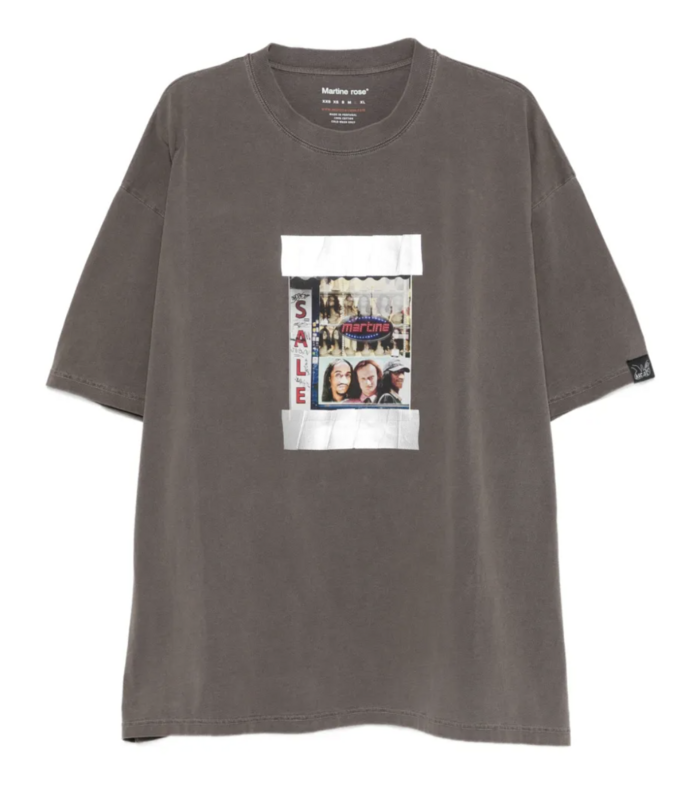 S/S OVERSIZED T-SHIRT BROWN WASHED
