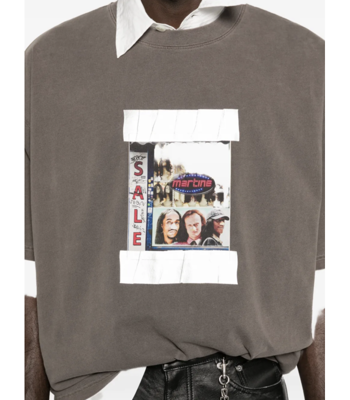 S/S OVERSIZED T-SHIRT BROWN WASHED