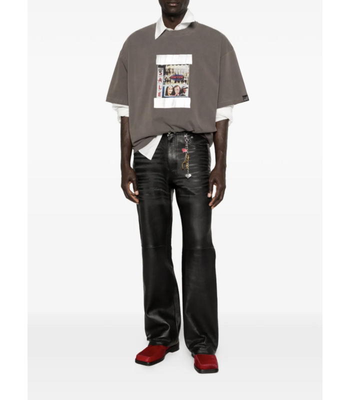 S/S OVERSIZED T-SHIRT BROWN WASHED